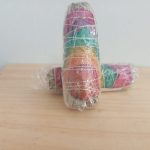BATON DE SAUGE BLANCHE AUX PETALES DE ROSES - 10 CM
